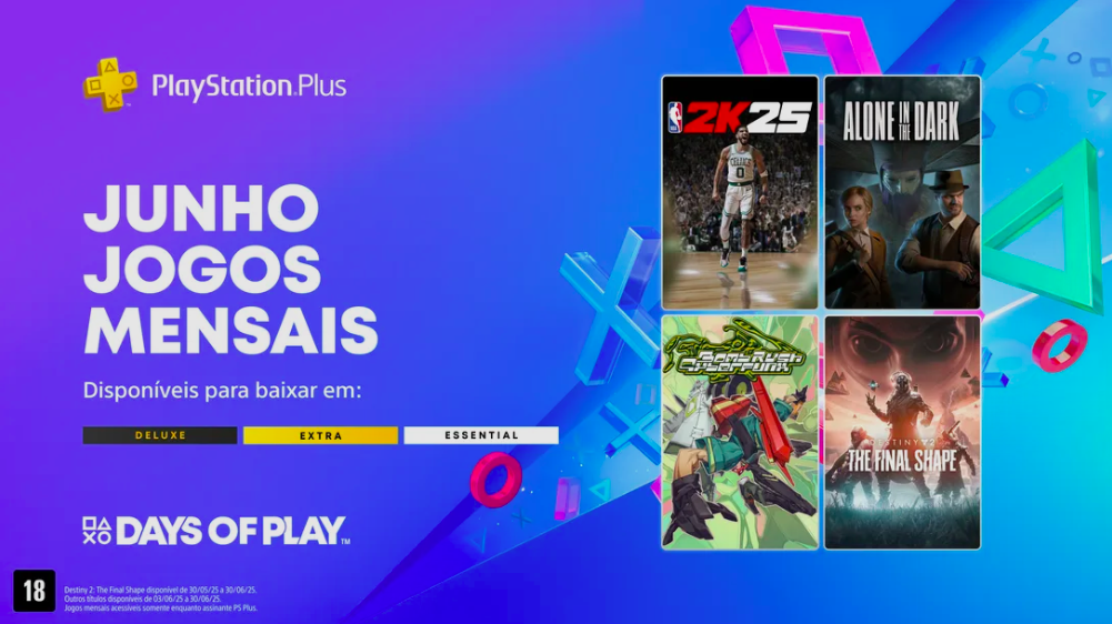 Jogos Mensais da PS Plus – Junho de 2025