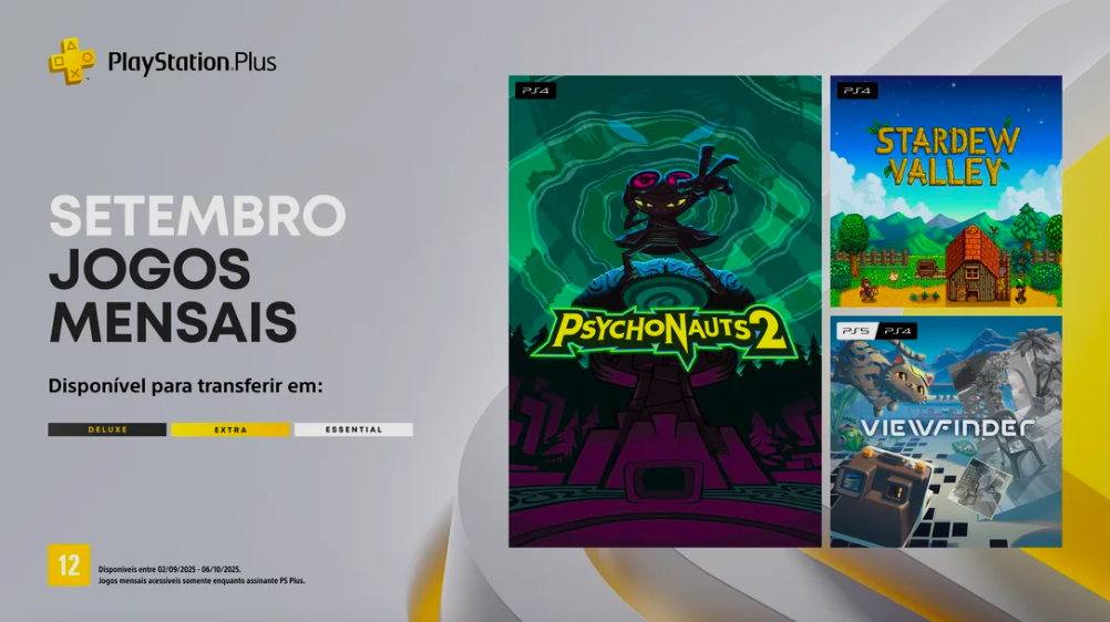 Jogos da PS Plus de Setembro de 2025